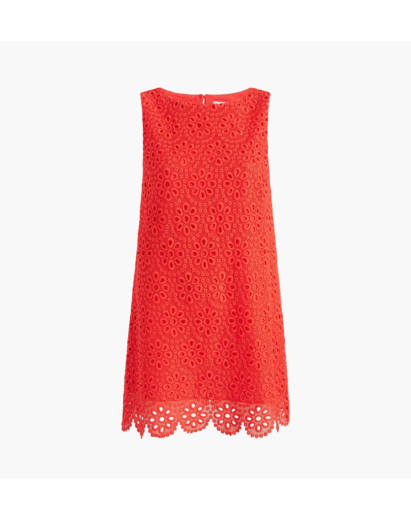 Women | The Scallop Lace Charlie Dress | Poppy Red Scallop Lace