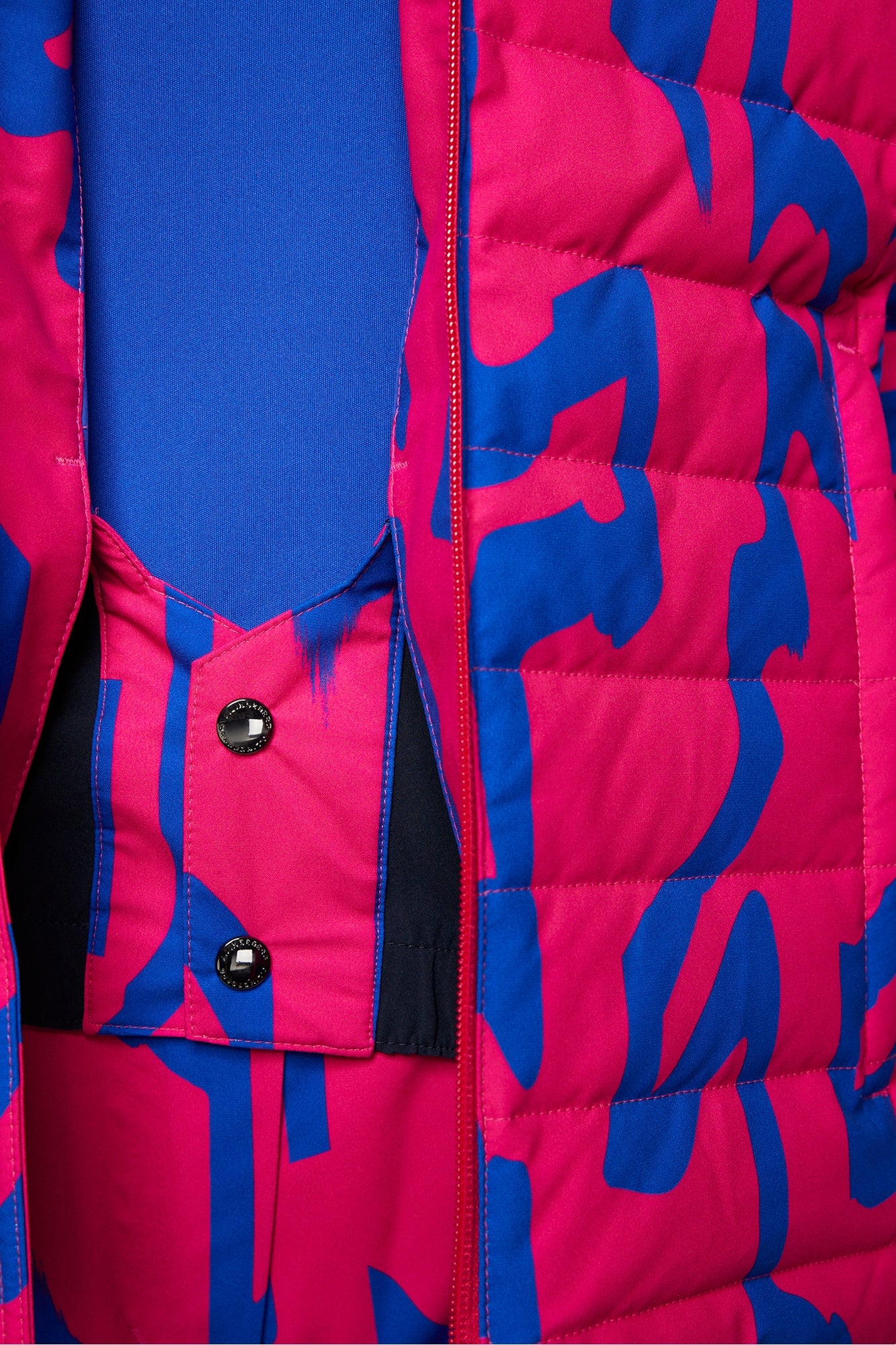 Women | Thermic Down Jacket Printed | Glitch Bridge Pink