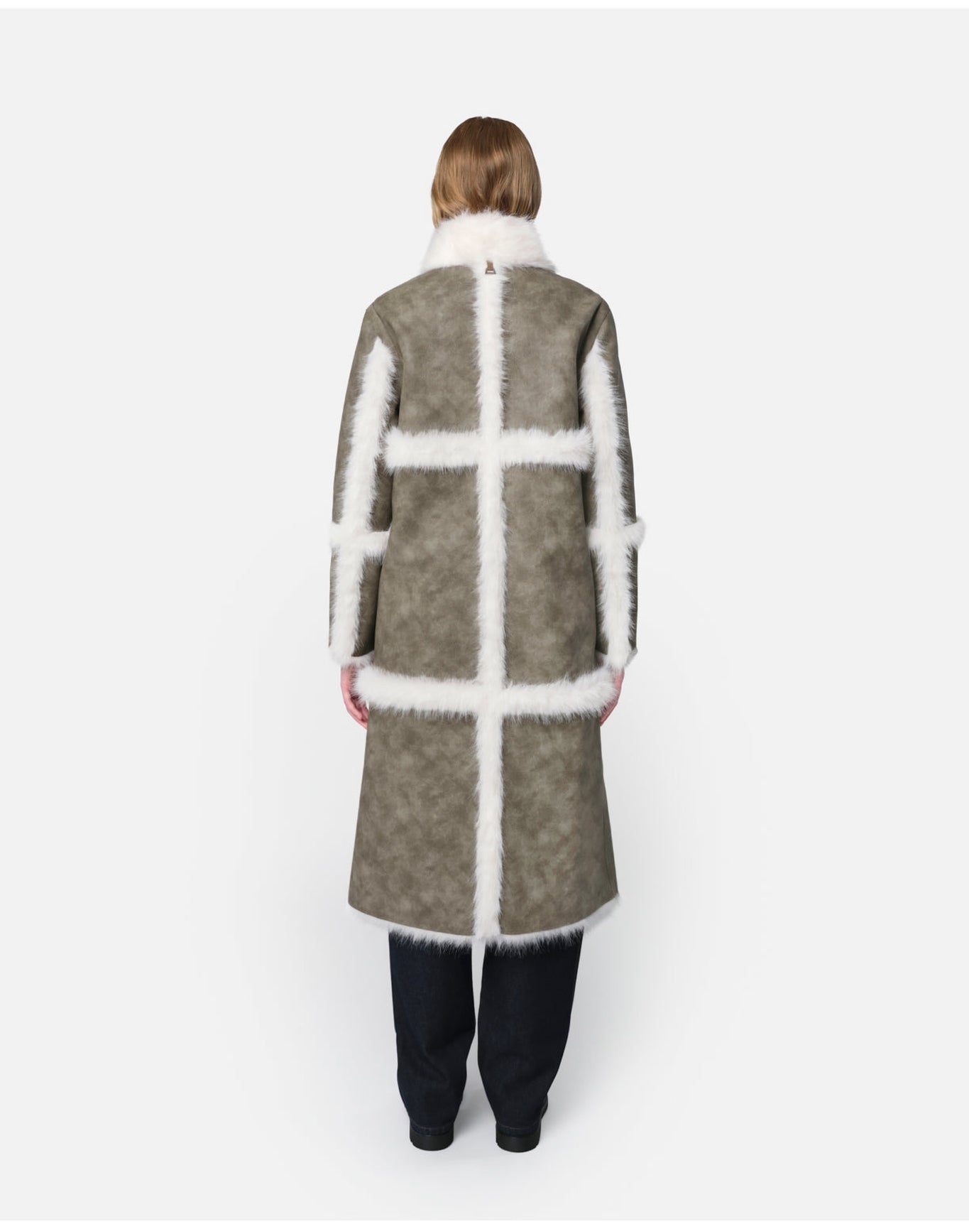 Tilly Reversible Coat | Sage & Blanc