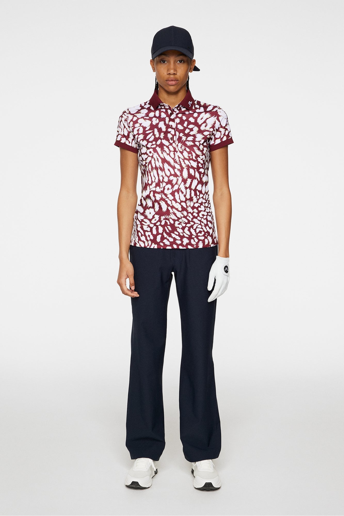 Women | Tour Tech Print Polo | Glitch Leo Lime