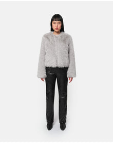 Uma Faux Fur Coat | Silver