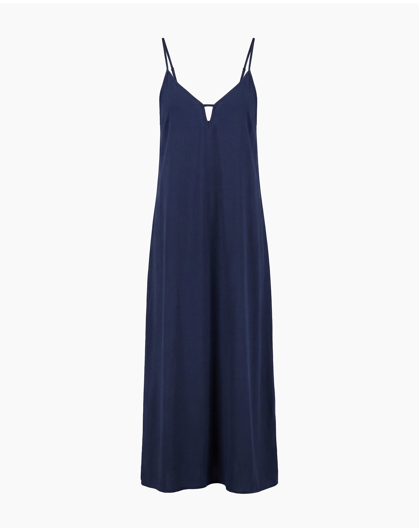Women | V Neck Maxi Dress | Deep Navy