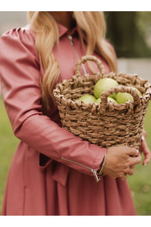 Women | Virgo Vegan Leather Dress | Pink