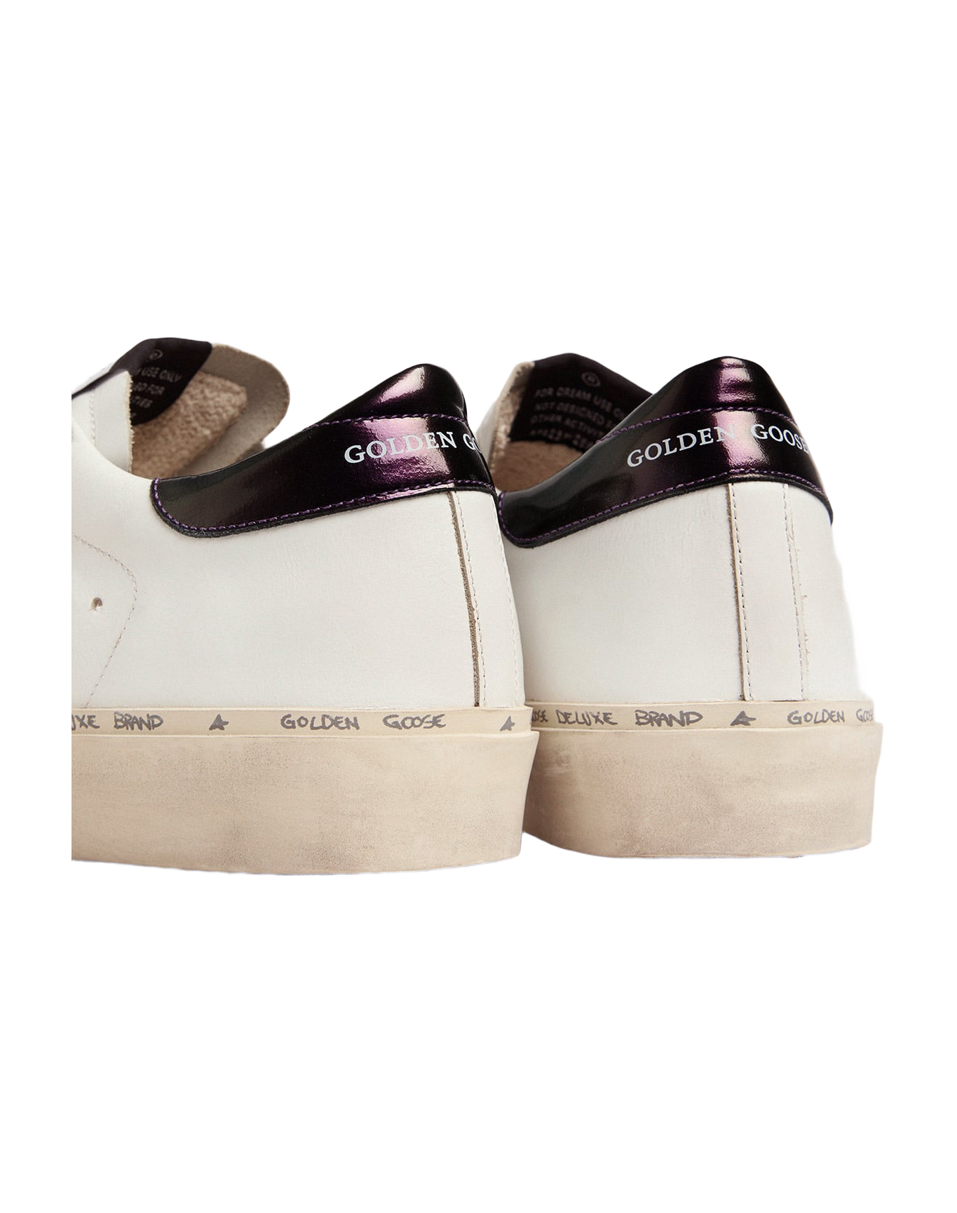 Women | White Hi-Star Sneakers with Glittery Star & Pink Laces | White x Silver x Blue Petrol