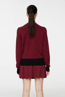 Women | Zoe Knitted Sweater | Cabernet