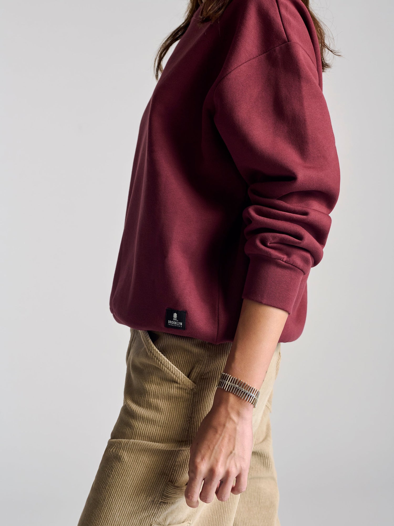 Womens | Hoyt Crew Neck Sweatshirt | Brick