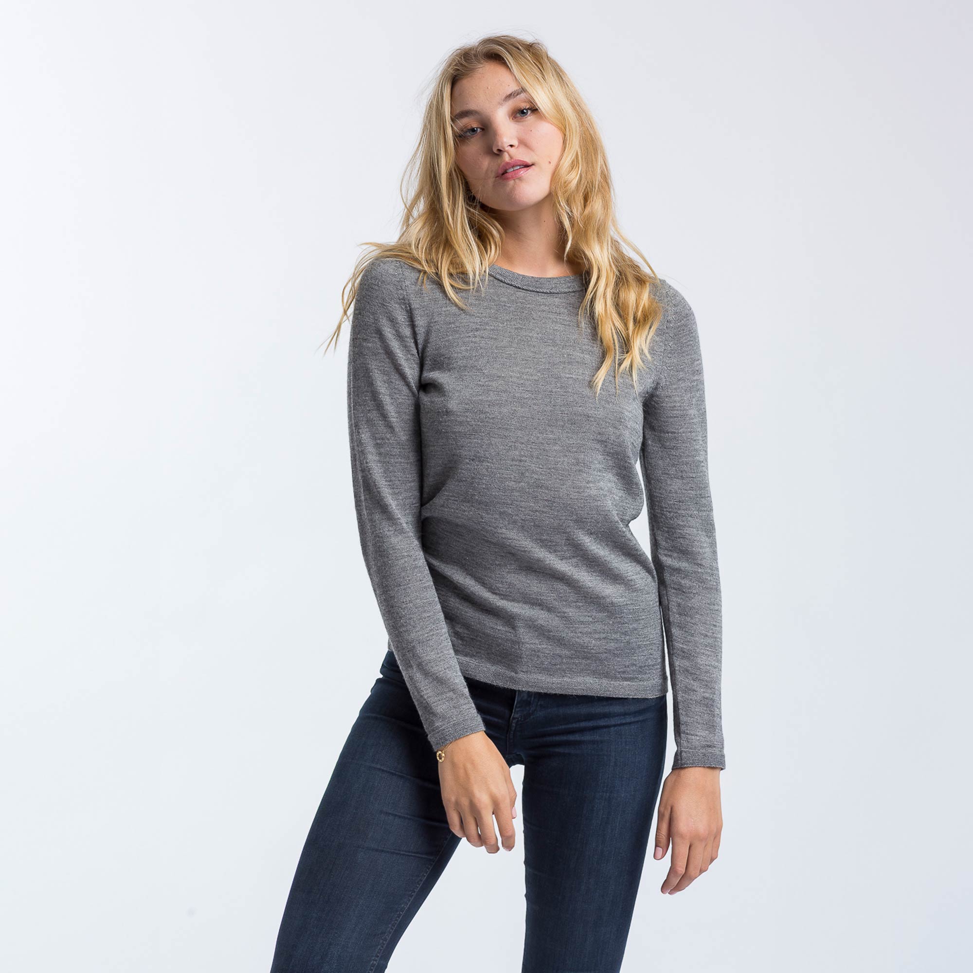 Womens | Crew Neck Sweater for Women | Dark Grey