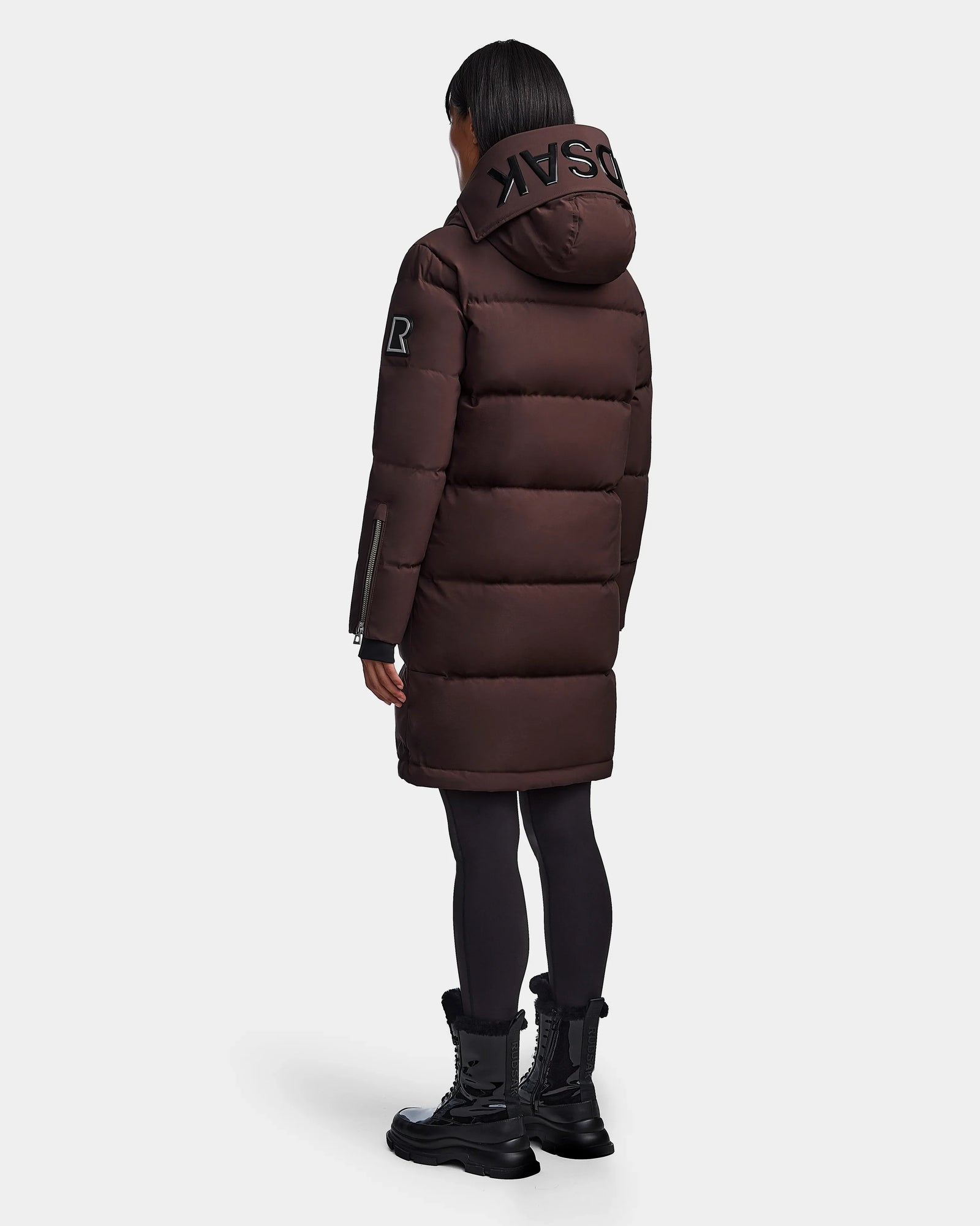 Women | JOELLE M Down Puffer | Chocolate