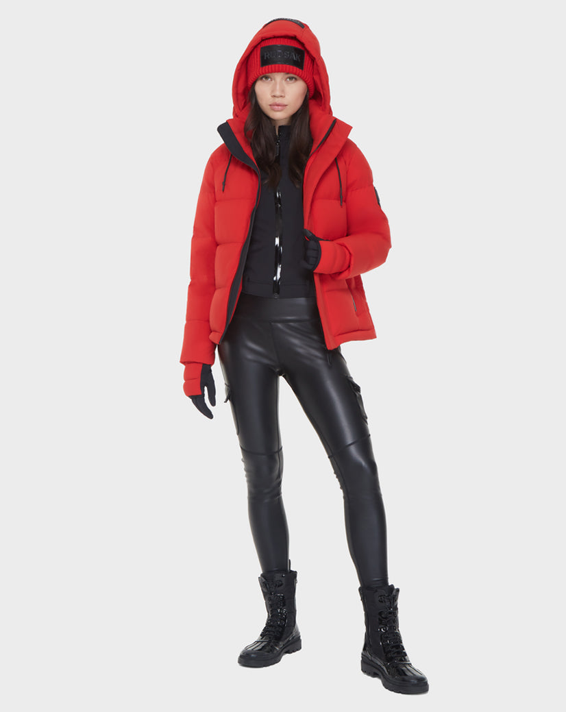 Women | JOON Down Puffer | Poppy Red