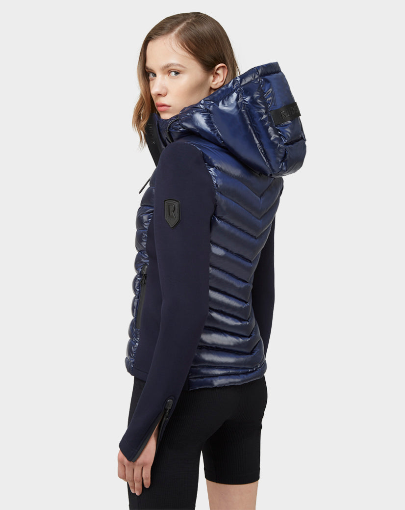 Women | MALYA Hybrid Lightweight Down Jacket | Deep Blue
