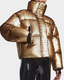 Women | LAURENCE Down Puffer | Metallic Ivory