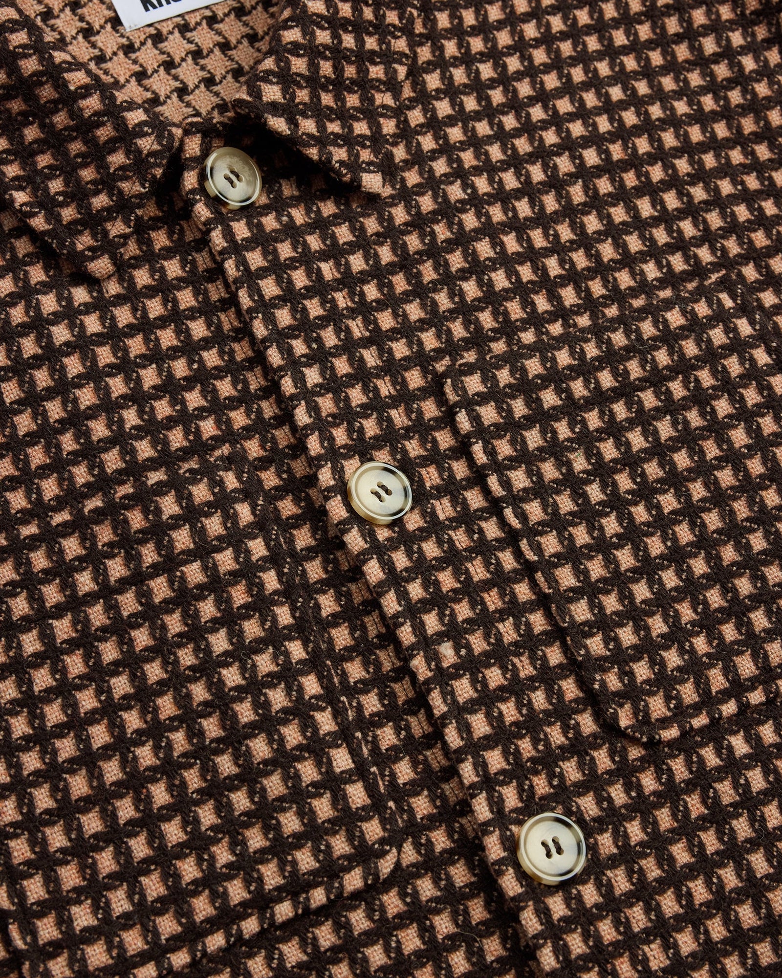 Wool Check Jacket | Brown