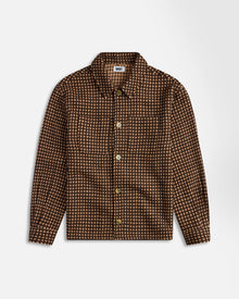 Wool Check Jacket | Brown