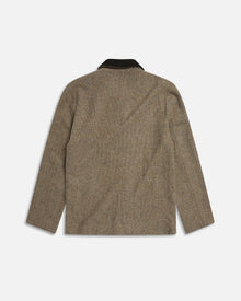 Wool Combo Coat | Brown