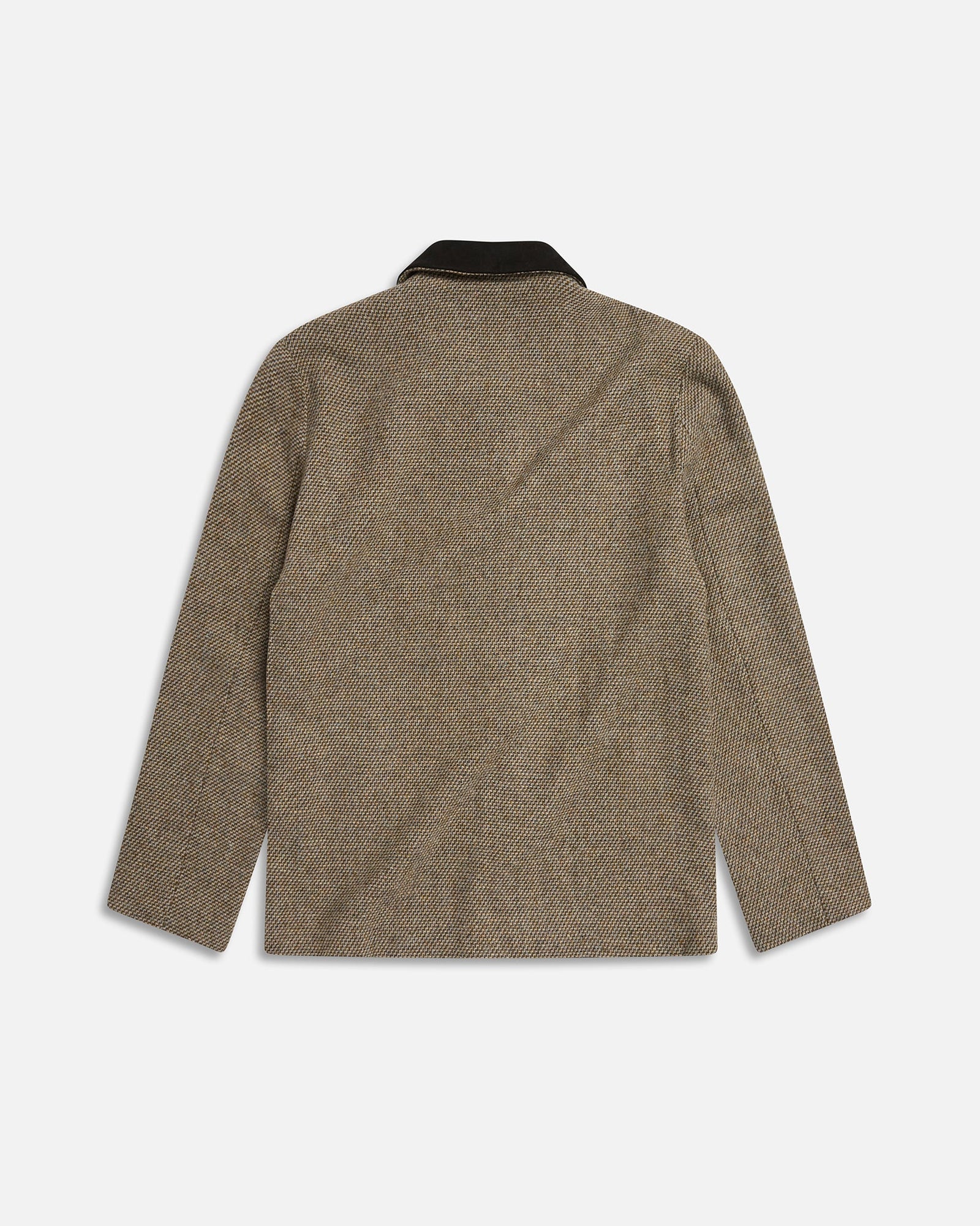 Wool Combo Coat | Brown