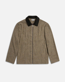 Wool Combo Coat | Brown