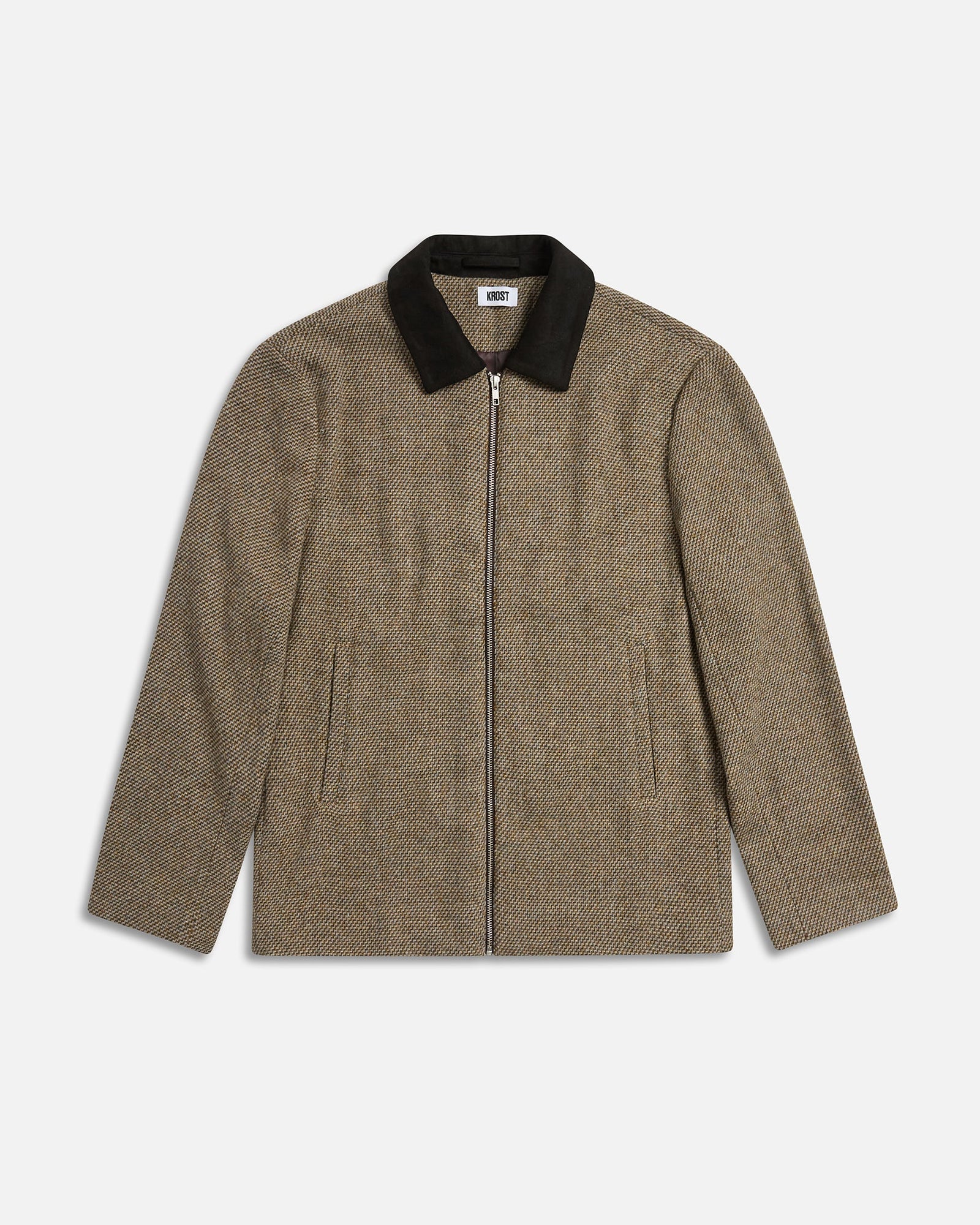 Wool Combo Coat | Brown