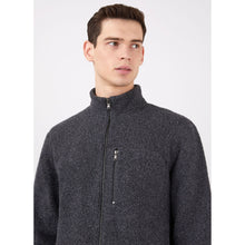 Wool Fleece Jacket | Men | Charcoal Melange