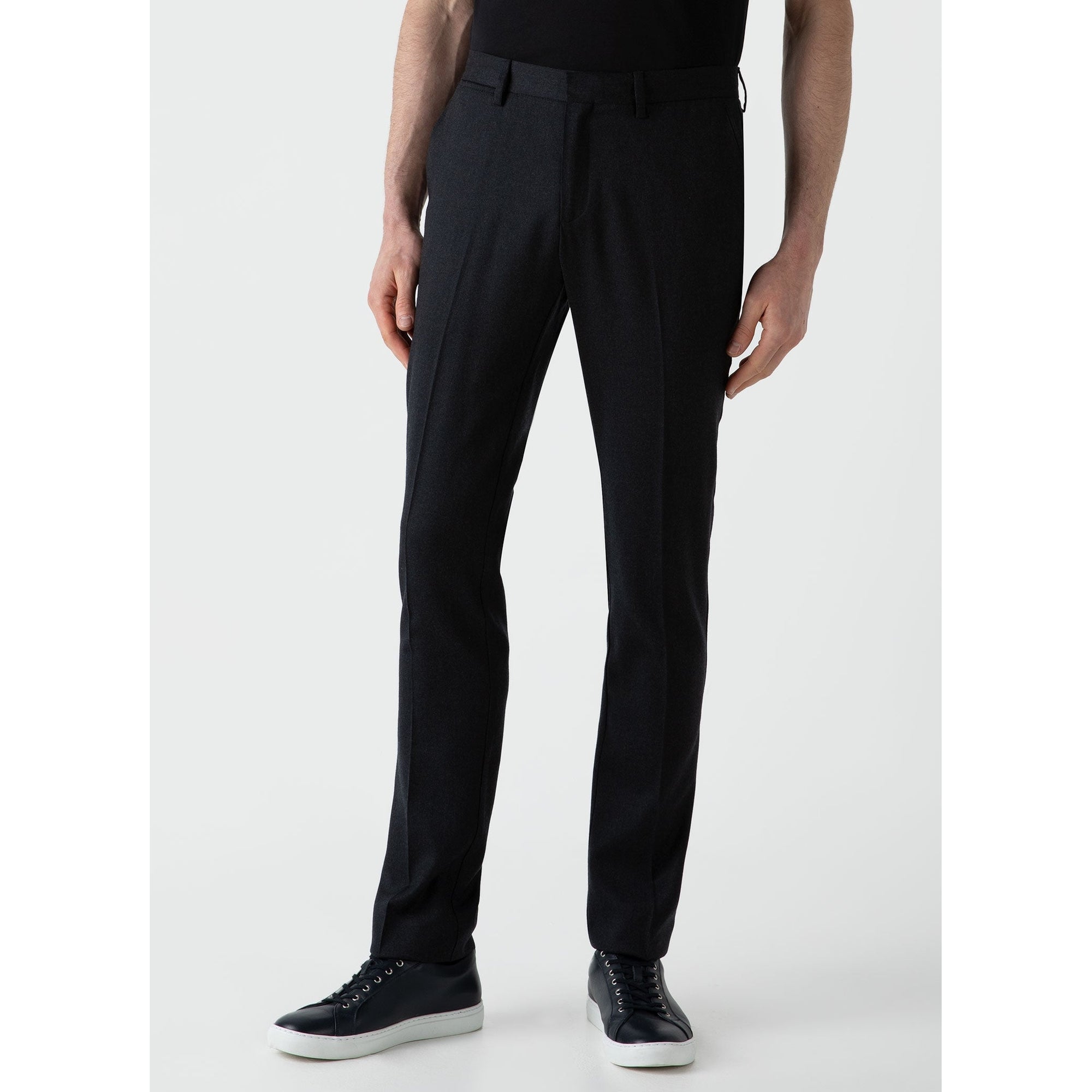 Wool Trouser | Men | Charcoal Melange