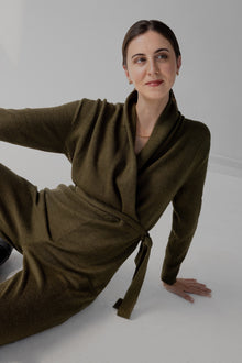 Wrap Neck Jumpsuit | Hunter