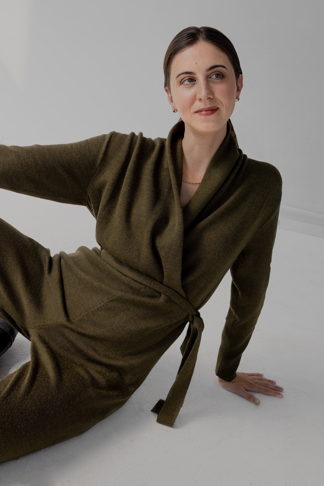 Wrap Neck Jumpsuit | Hunter