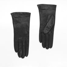 Womens | Silk Lined Leather Gloves | Black
