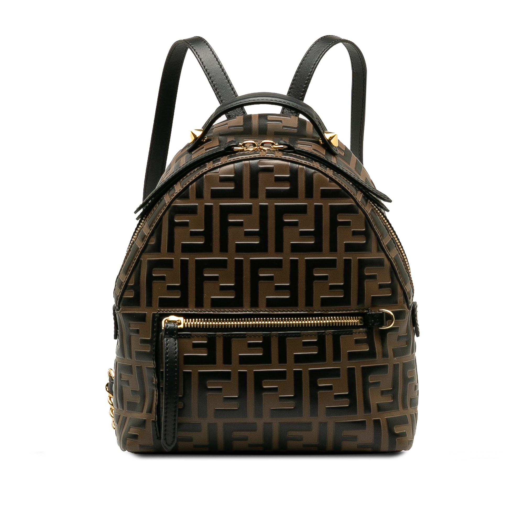 Fendi Pre-Owned Mini Zucca Embossed Backpack | Women | Brown