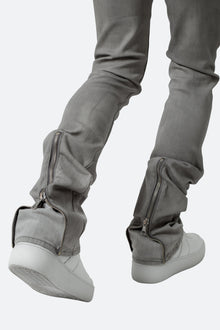X491 Convertible Skinny Denim | Grey