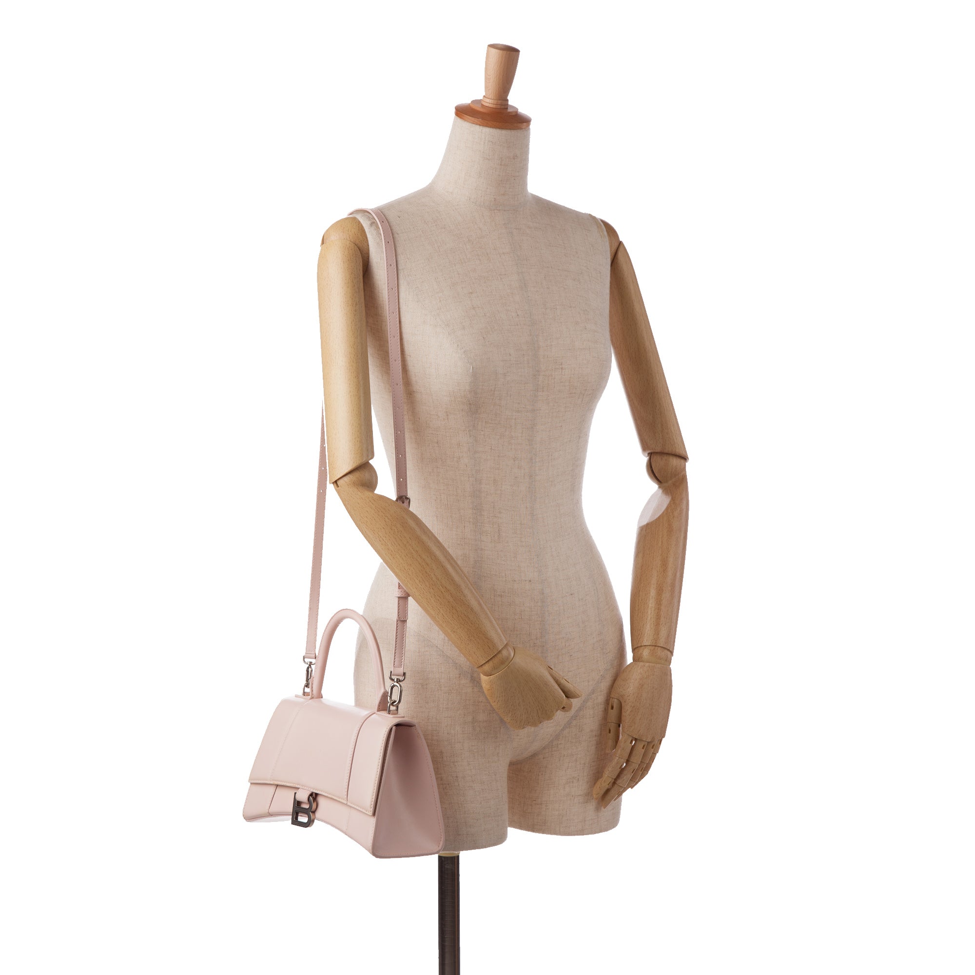 Balenciaga | Pre-Owned Hourglass S Satchel | Pink/Light Pink