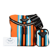 Prada | Pre-Owned Canapa Baiadera Crossbody Bag | Orange