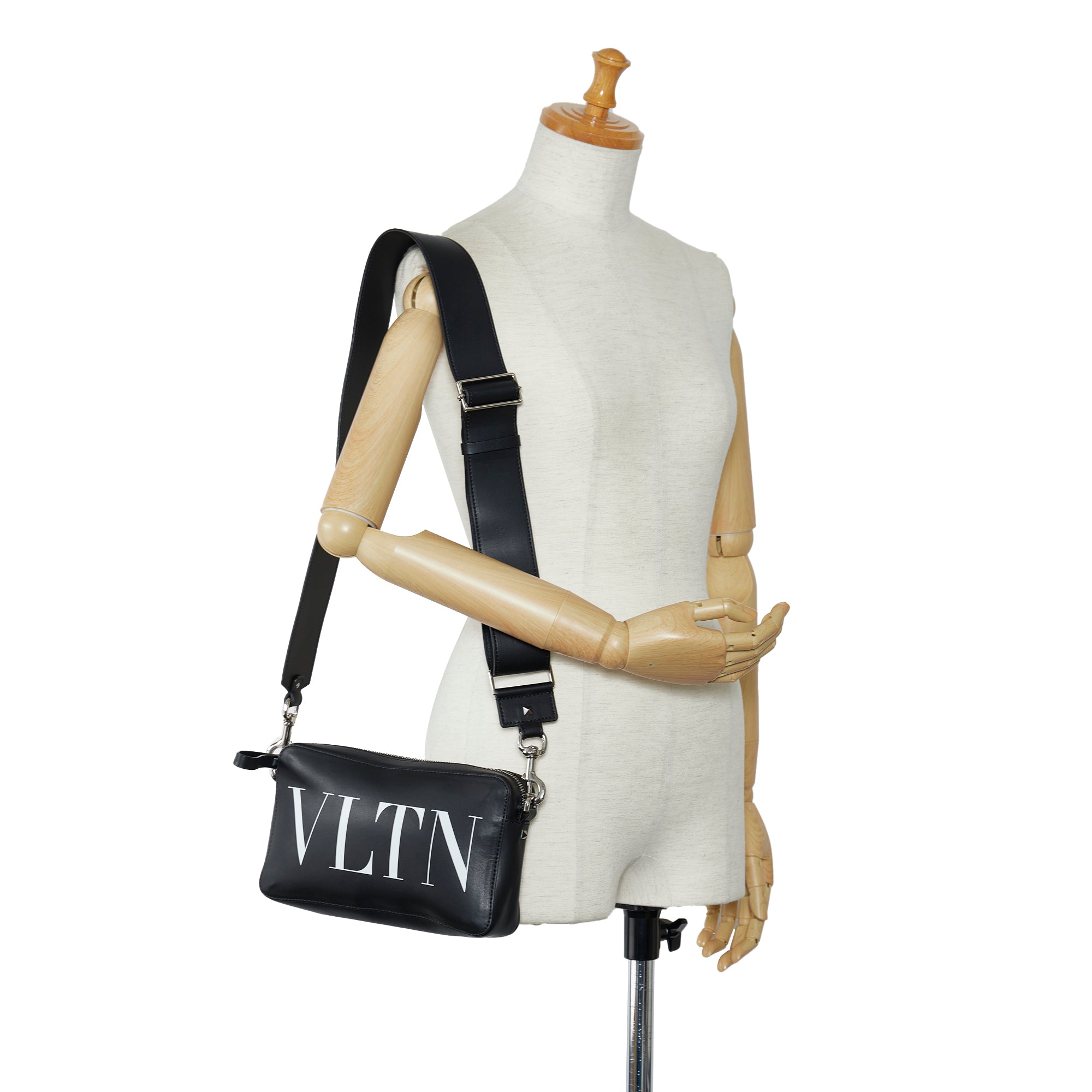 Valentino | Pre-Owned VLTN Crossbody Bag | Black