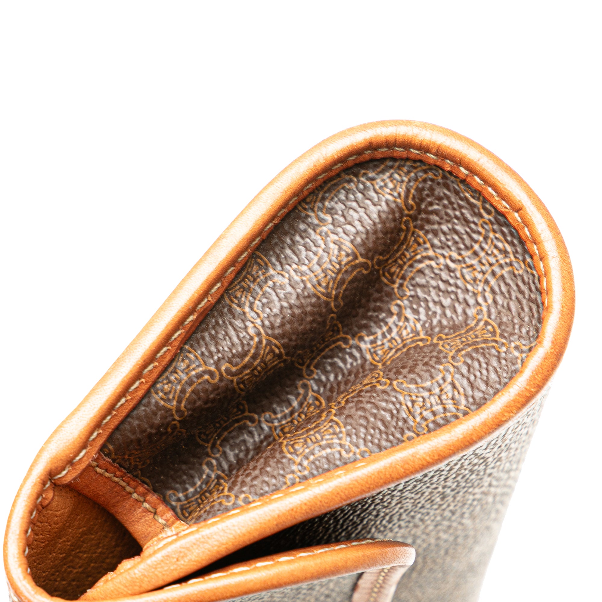 Celine | Pre-Owned Macadam Coated Canvas Clutch - I | Brown