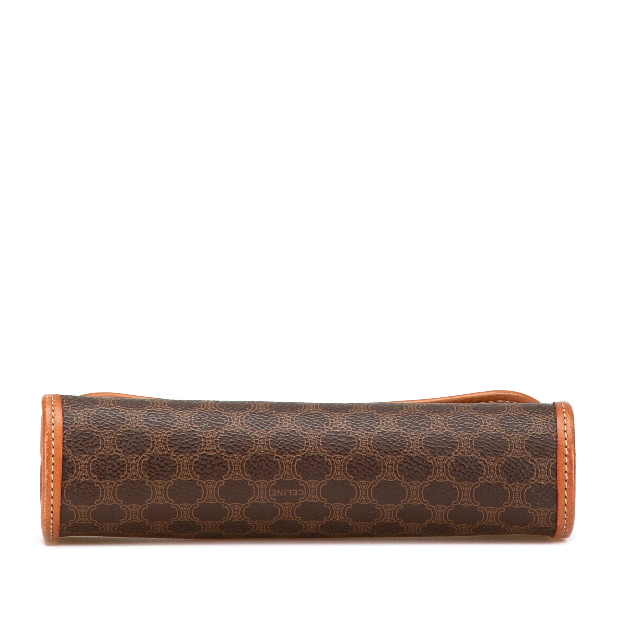 Celine | Pre-Owned Macadam Coated Canvas Clutch - I | Brown