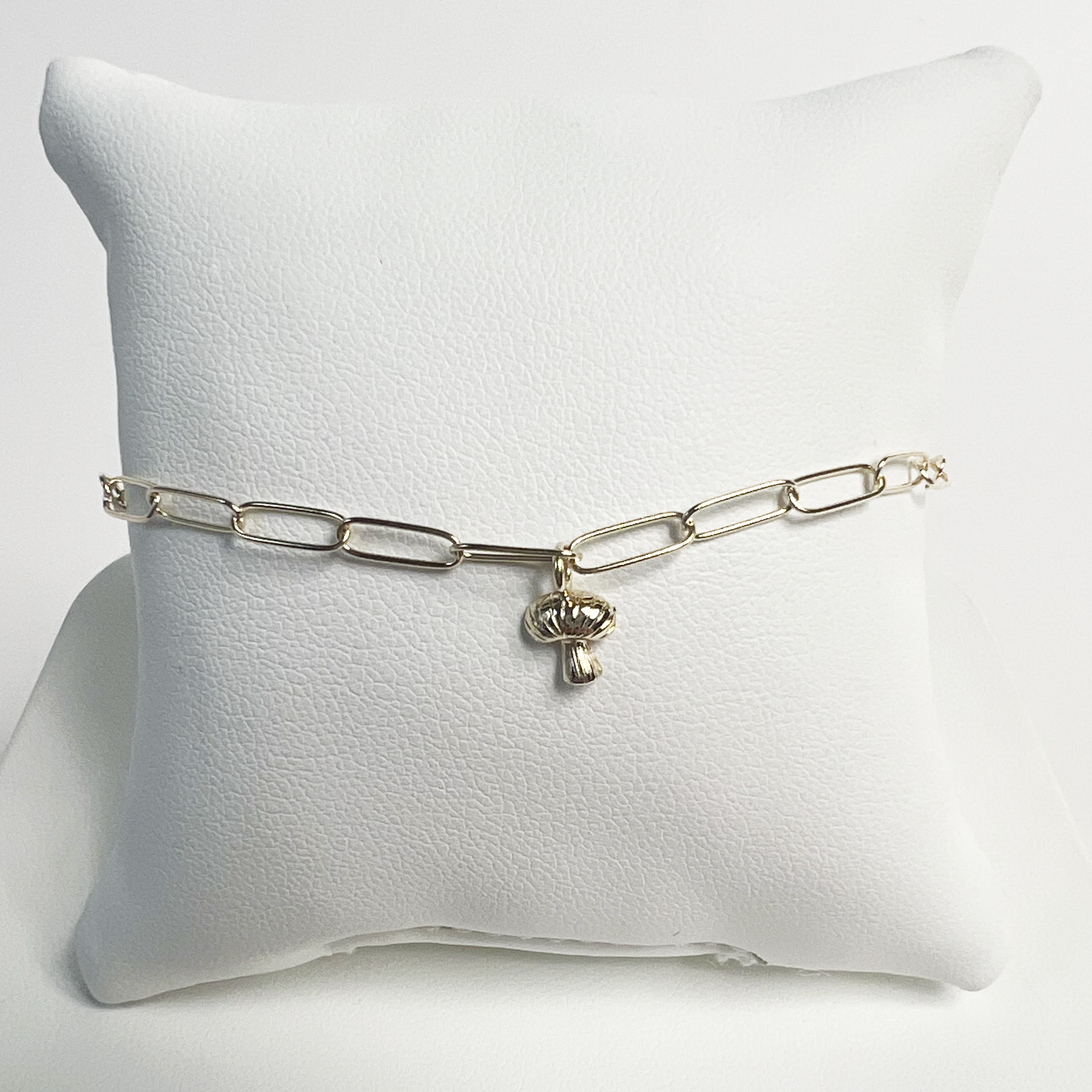 Fab Fungi Paperclip Bracelet | 10K Yellow Gold
