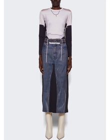 Y/Project | Women | Jean Paul Gaultier Trompe-l'oeil Y Belt Denim Mai Dress | Black x White