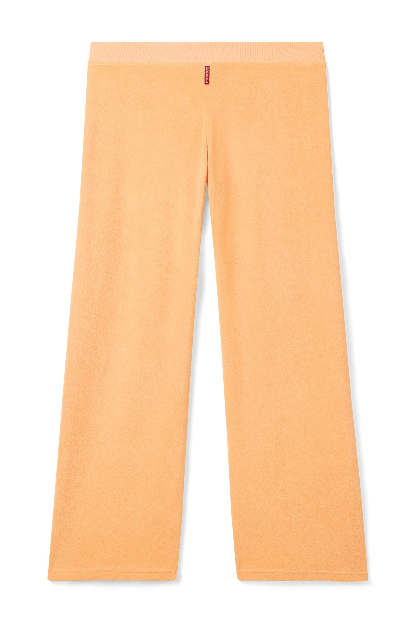 Women | Vintage Terry Crossover Waist Lounge Pant | Orange Creamsicle