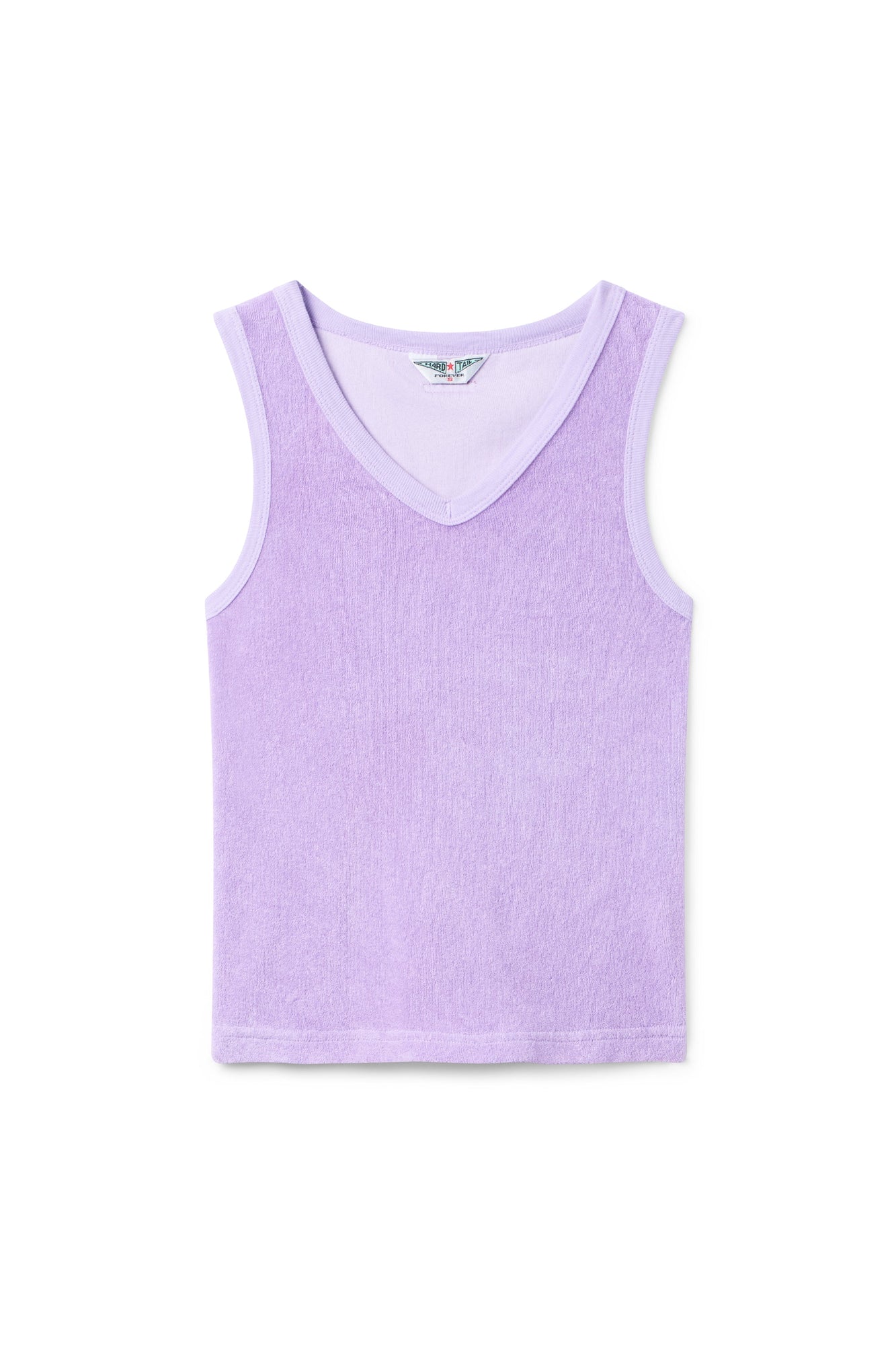Women | Vintage Terry Fast Back V-Neck Tank | Lilac