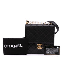 Chanel | Pre-Owned Small Lambskin Chic Glass Pearls Flap | Black