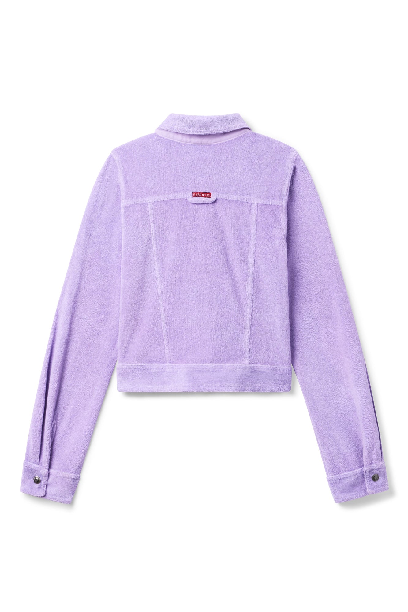 Women | Vintage Terry Cropped Jean Jacket | Lilac