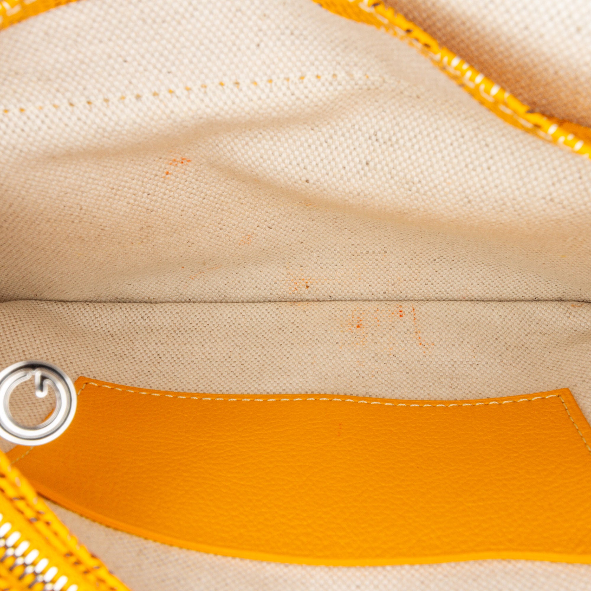 Goyard | Pre-Owned Goyardine Plumet Pocket Wallet | Yellow