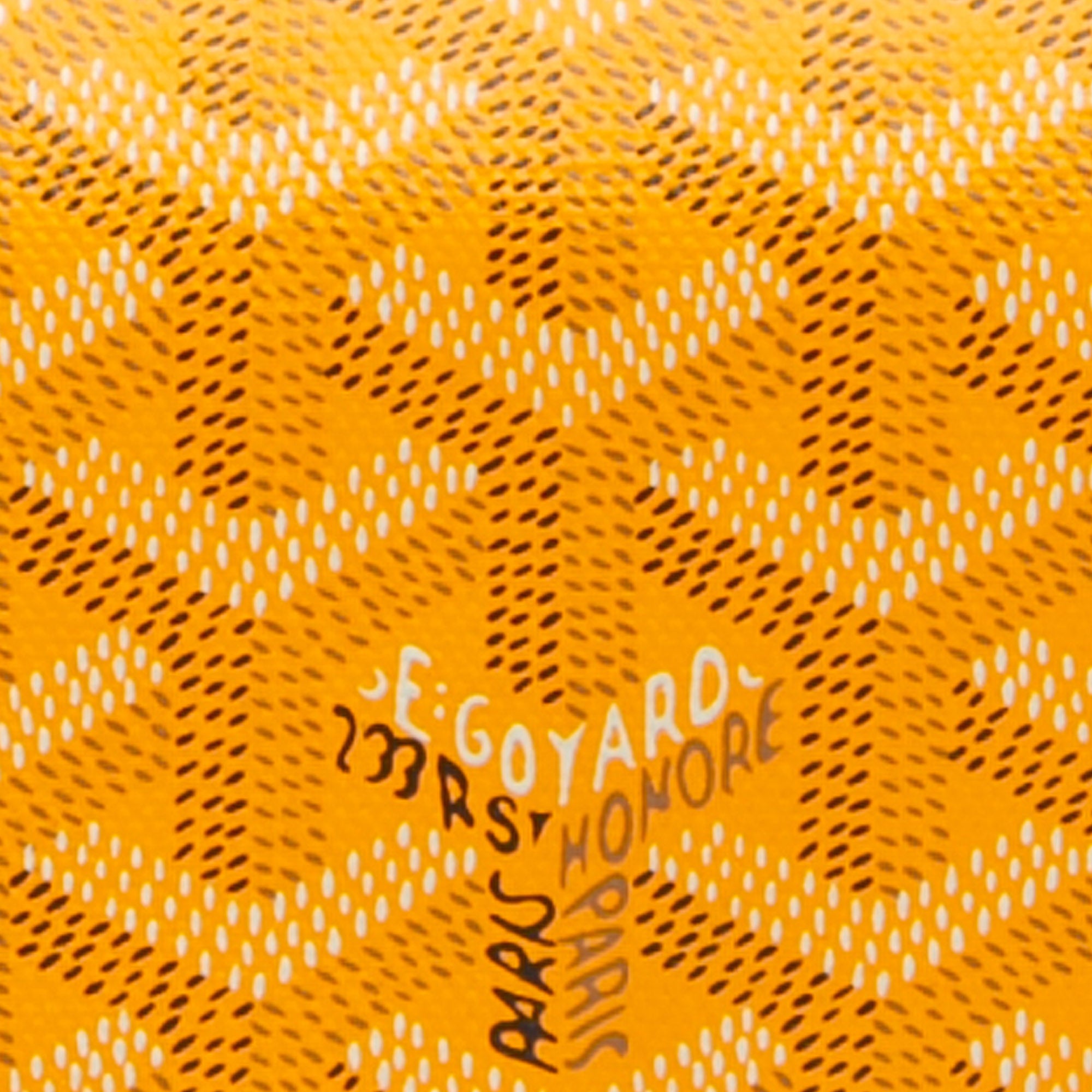 Goyard | Pre-Owned Goyardine Plumet Pocket Wallet | Yellow