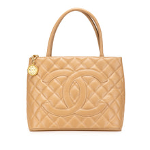 Chanel | Pre-Owned Caviar Medallion Tote - I | Brown/Beige