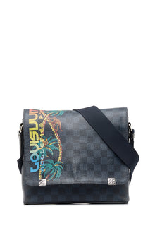 Louis Vuitton Pre-Owned Damier Cobalt Jungle District Messenger PM | Women | Black x Multi