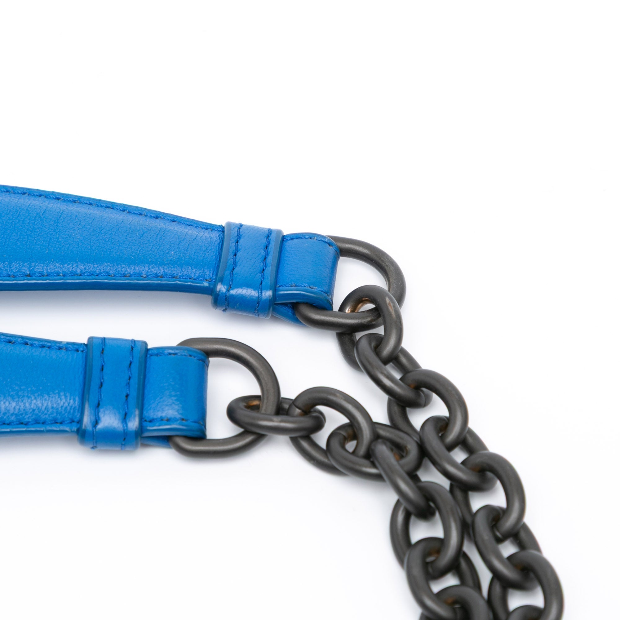 Bottega Veneta | Pre-Owned Medium Nappa Intrecciato Olimpia Shoulder Bag - II | Blue