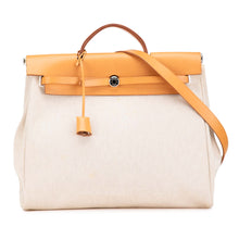 Hermes | Pre-Owned Toile Herbag MM | Brown/Beige