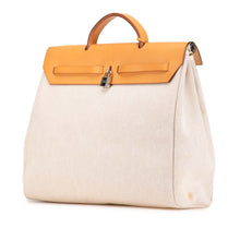 Hermes | Pre-Owned Toile Herbag MM | Brown/Beige