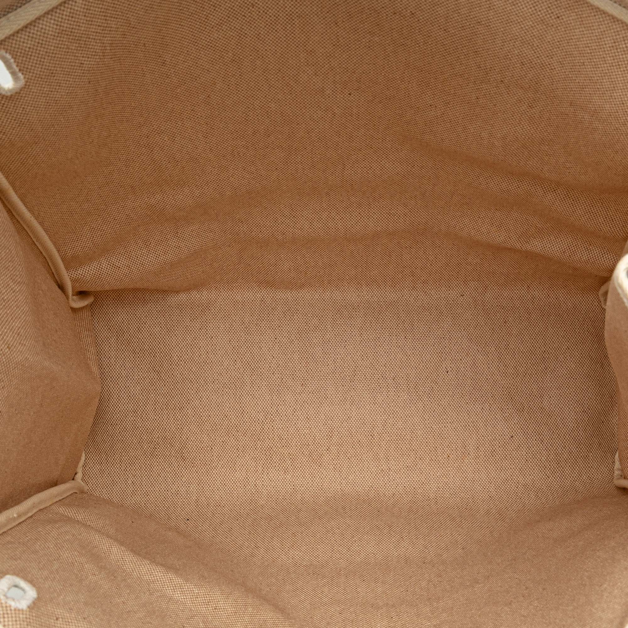 Hermes | Pre-Owned Toile Herbag MM | Brown/Beige