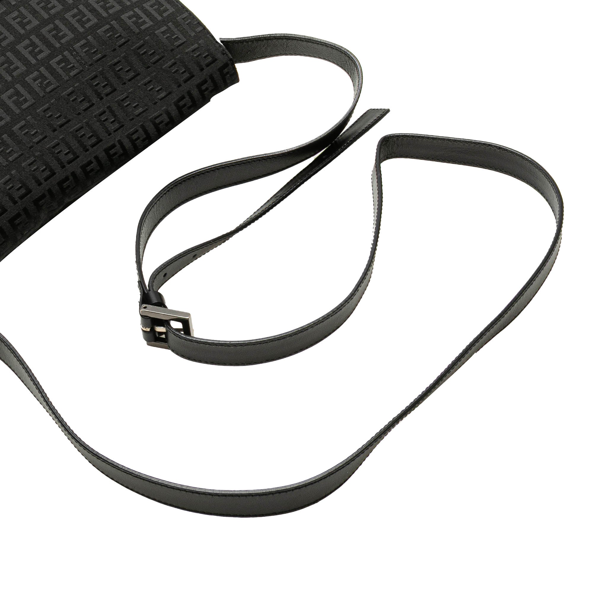 Fendi | Pre-Owned Zucchino Canvas Crossbody - VI | Black