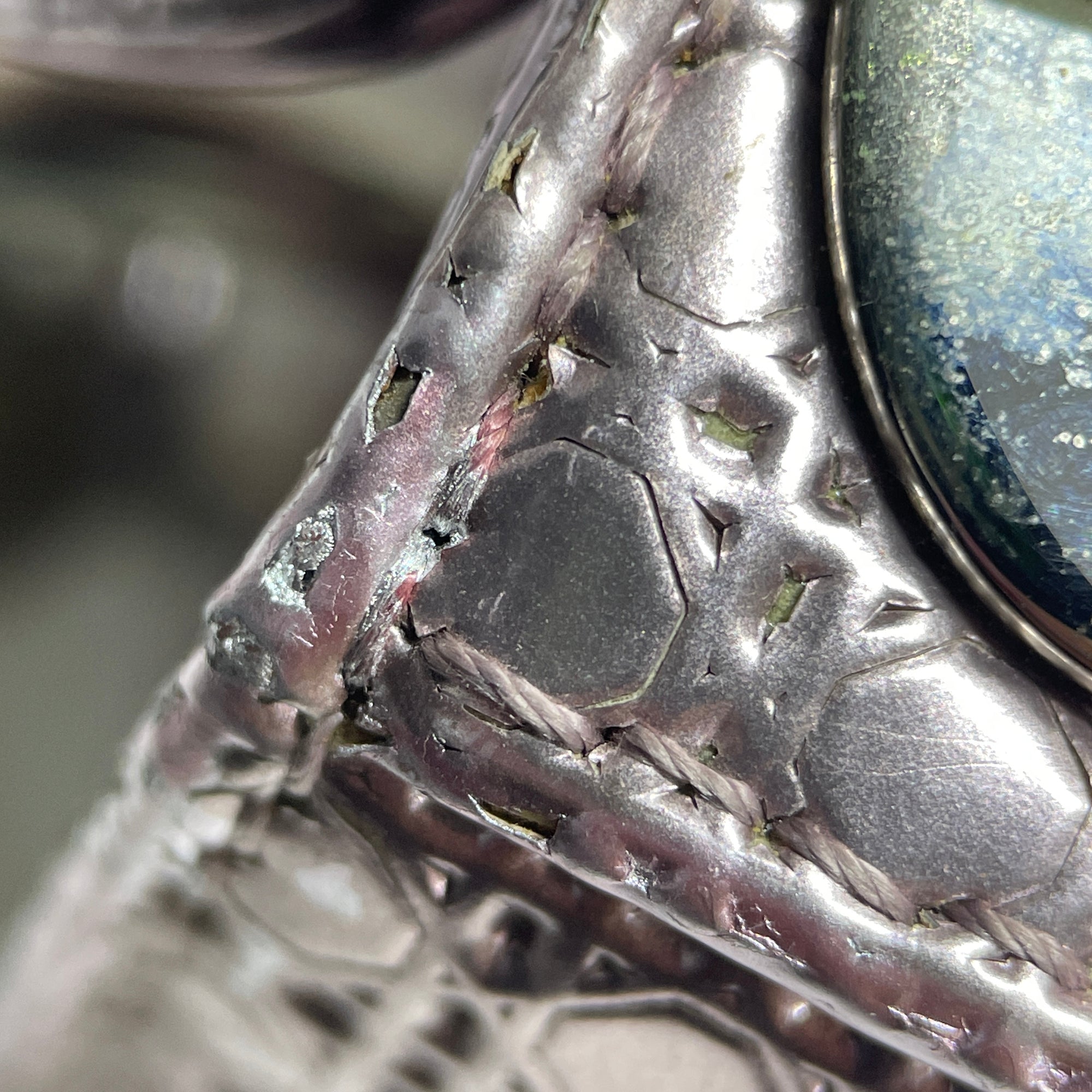 Dior | Pre-Owned Mini Metallic Patent Microcannage Lady | Pink