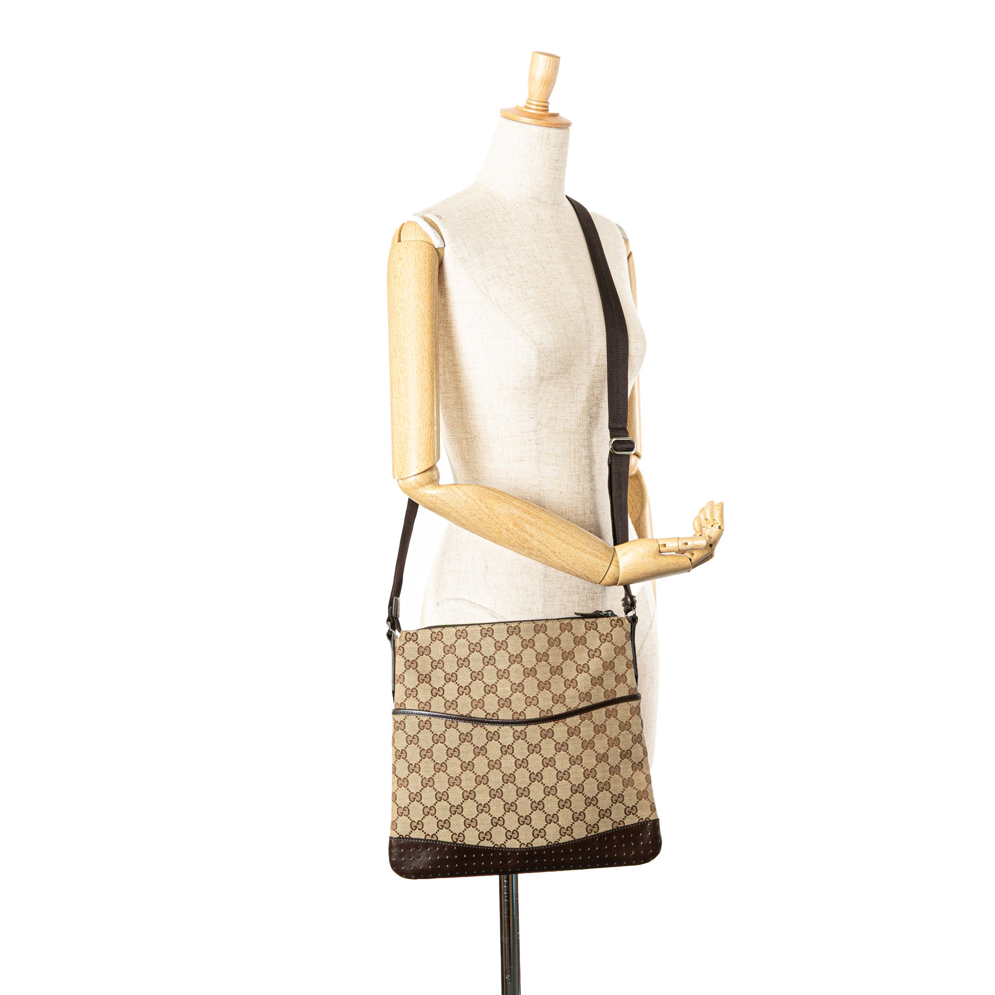 Gucci | Pre-Owned GG Canvas Crossbody - I | Beige